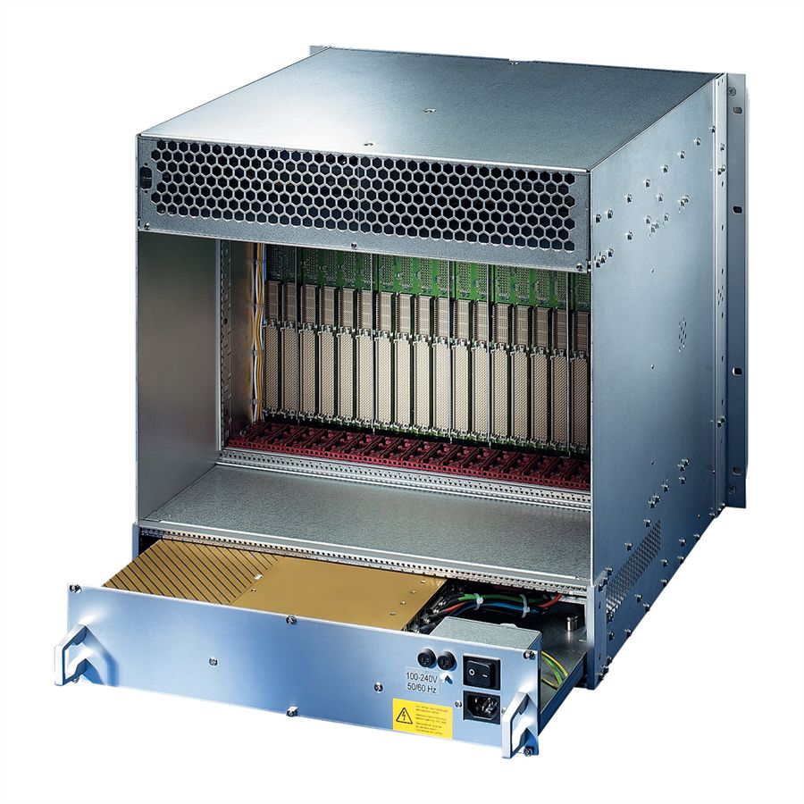 Système VME64x SCHROFF, 10 U, 21 slots, 2 Open Frame PSUs
