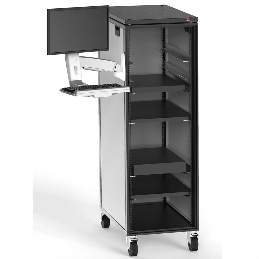SCHROFF Bras support réglable pour moniteur avec tablette pour clavier (Vamonitor), max. 8 kg