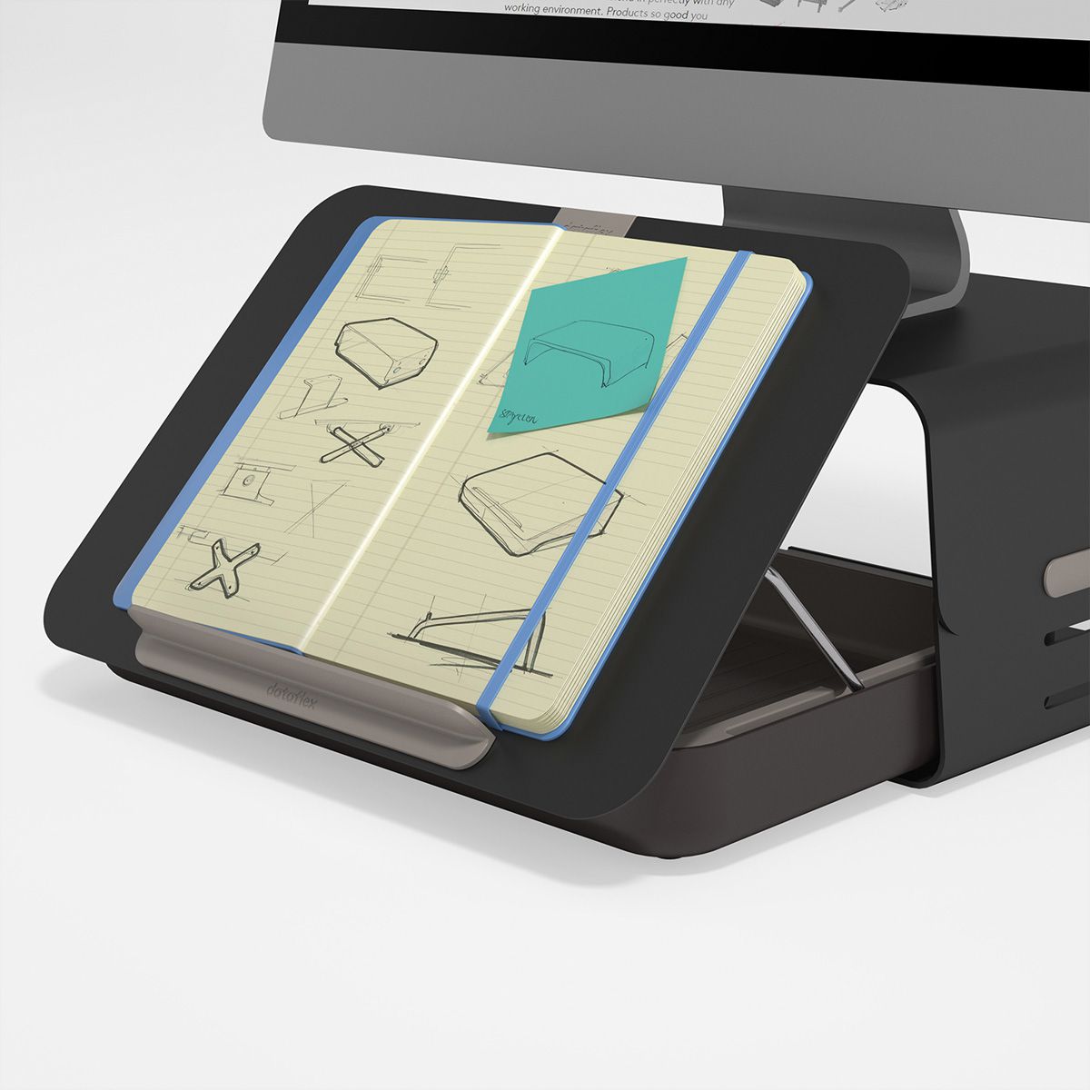 DATAFLEX Addit Bento Boite à accessoires, noir