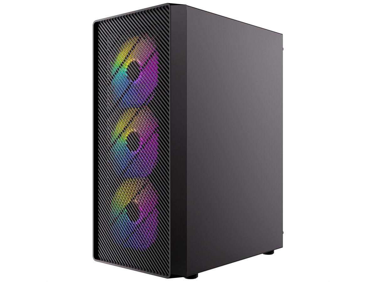 ANTEC AX26 RGB Elite Boîtier PC Midi Tower Gaming ATX, noir