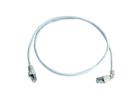 TELEGÄRTNER Cordon S/FTP Cat.6A (ISO/IEC), MP8 FS500, LSZH, 1x90°, 1:1 , blanc, 2 m