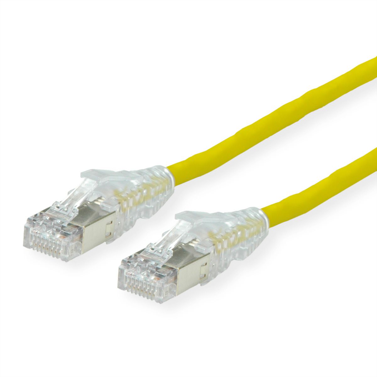 Cordon DÄTWYLER Cat.6A (Classe EA) S/FTP, CU 7702 flex LSOH, AMP v2, jaune, 15 m