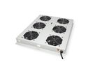ROLINE 19" Unité de ventilation de toit, 6 ventilateurs, ON/OFF, pour baie serveur par série, gris