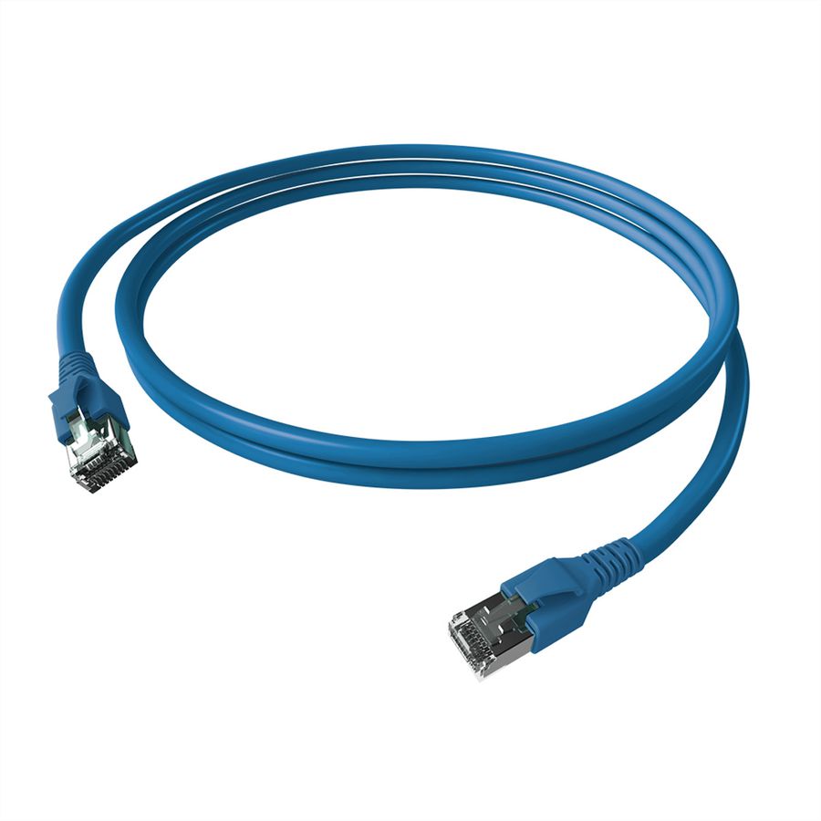EasyLan FlexBoot Cordon Cat.6A, S/FTP, bleu, 2 m
