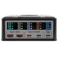 EXSYS EX-1107 Chargeur multiports High Power, QI 15W et USB-C PD à max. 260W