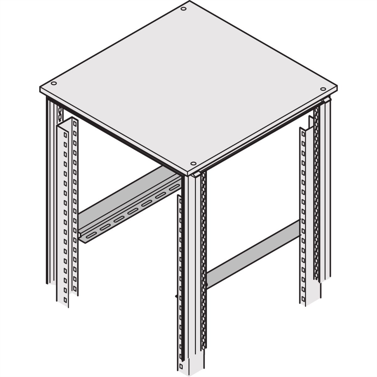 SCHROFF Rail coulissant Eurorack, 25 kg, 700D, 1 paire