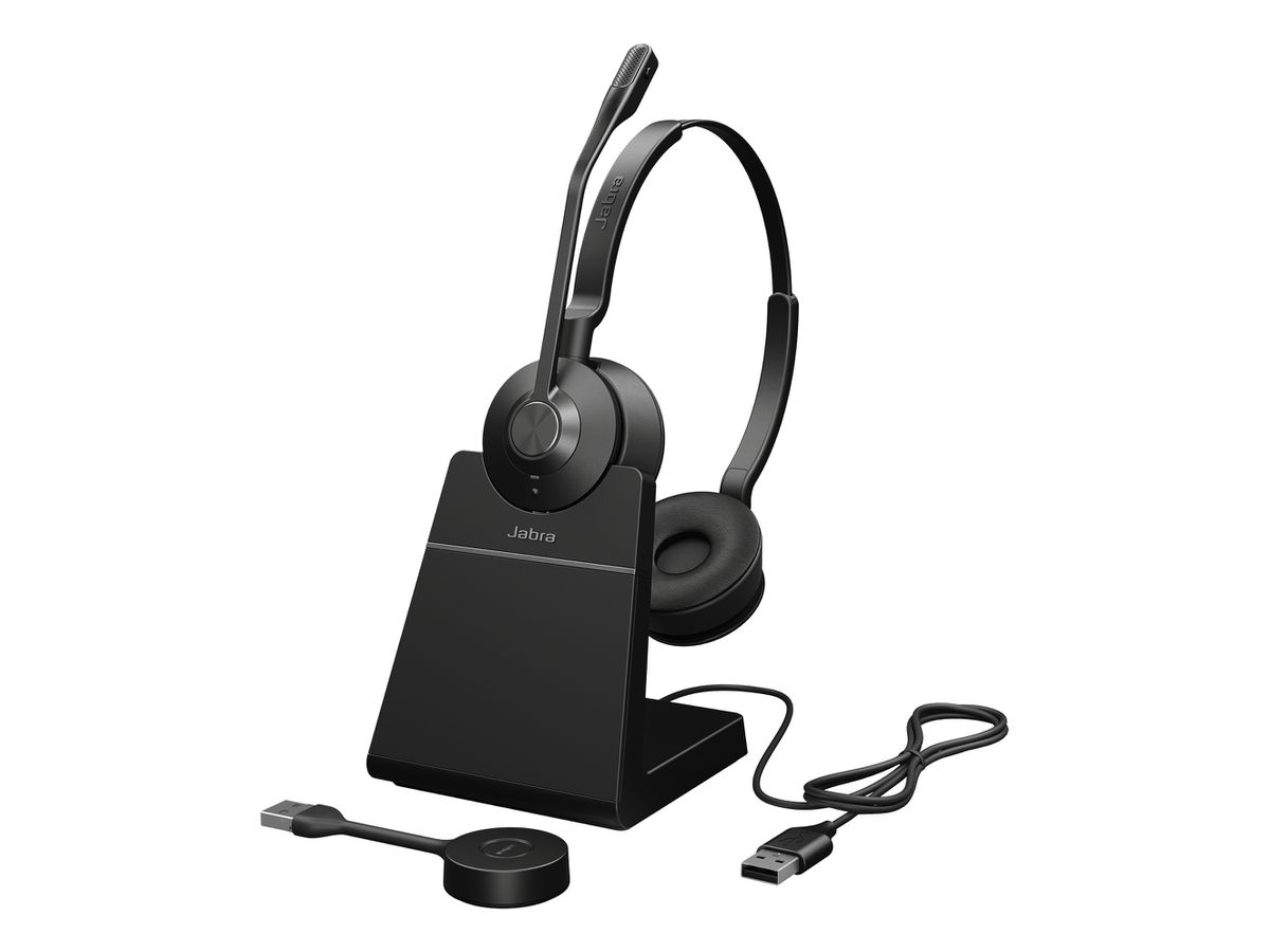 Jabra Engage 55 SE Casque Sans fil Arceau Bureau/Centre d'appels Noir