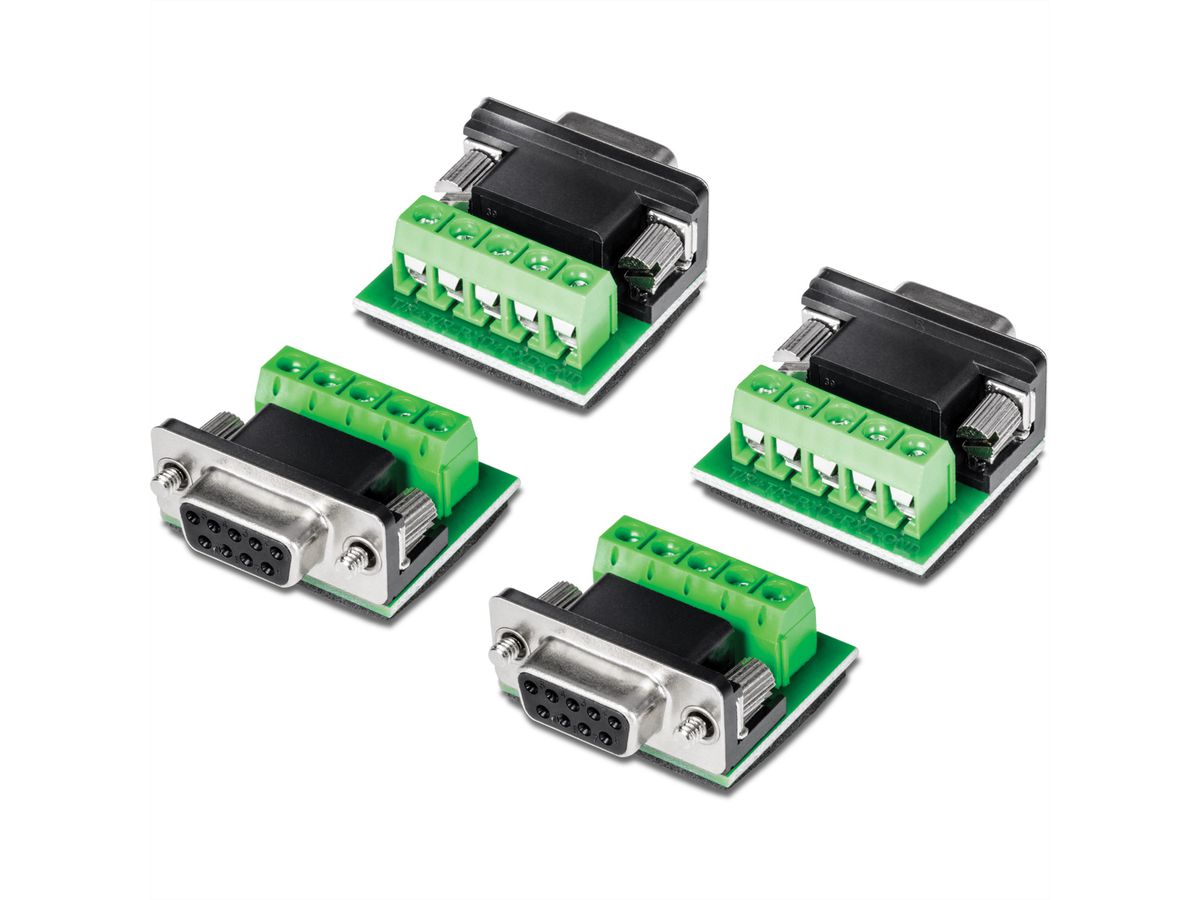 TRENDnet TI-S400 Adaptateur convertisseur RS232 vers RS422/RS485, kit de 4