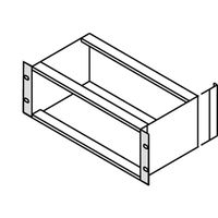 SCHROFF Equerre 19'' type F sans trous de préhension pour joint inox - Equerre 19" 5UH O.GR. 2PCS