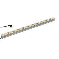 Bâti de prises SCHROFF, 2P+T ALLEMAND, 9 prises, avec protection contre les transitoires