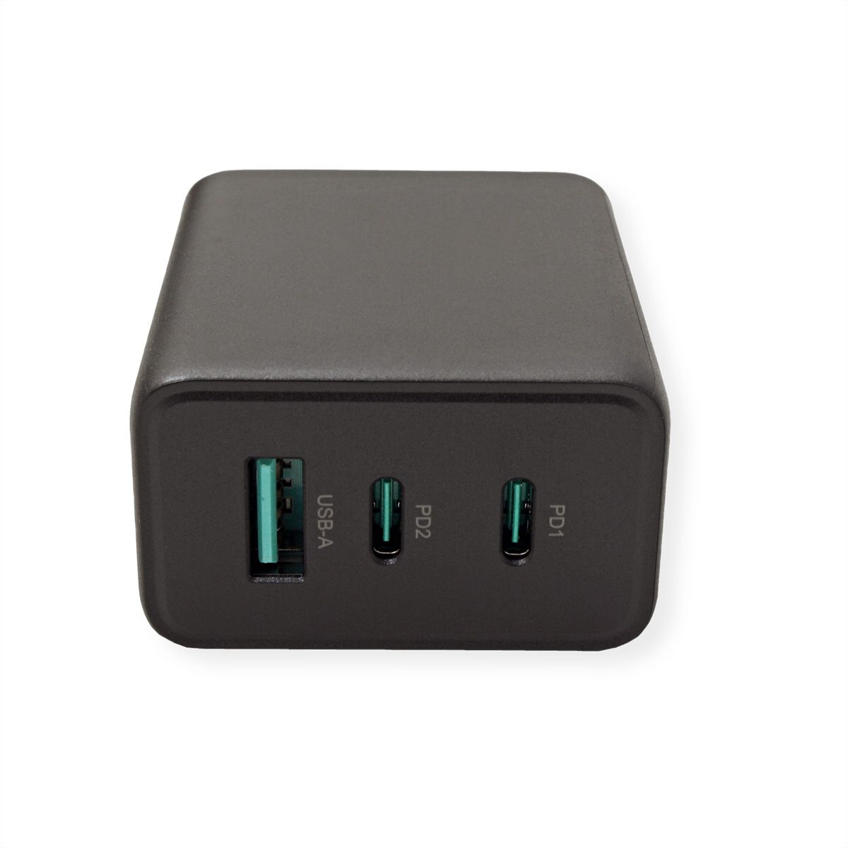 VALUE Chargeur USB, 3 ports, (2x C+ 1x A), 65W, technologie GaN