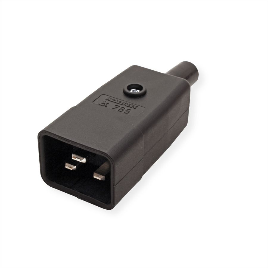 BACHMANN Prise IEC320 C20 16A/250VAC, noir