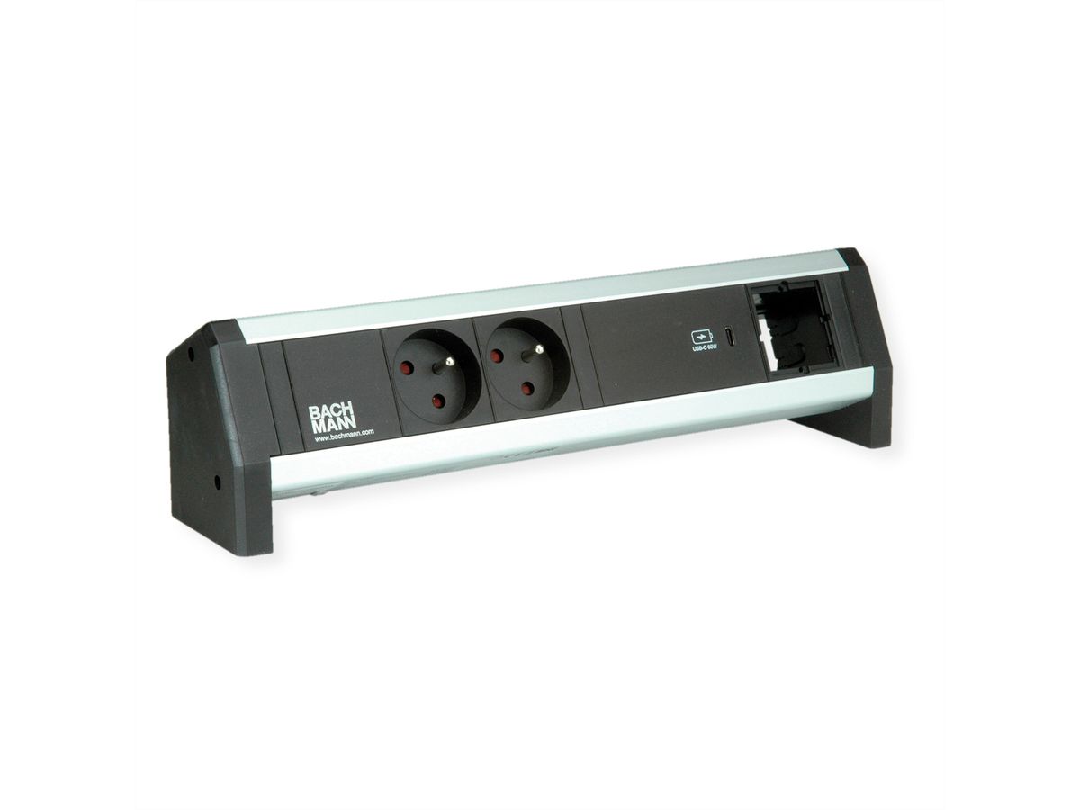 BACHMANN DESK 2xUTE 1xUSB C 60W 1xCM GST18