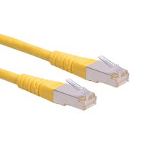 Cordon ROLINE Cat.6 (Classe E) S/FTP (PiMF), jaune, 10 m