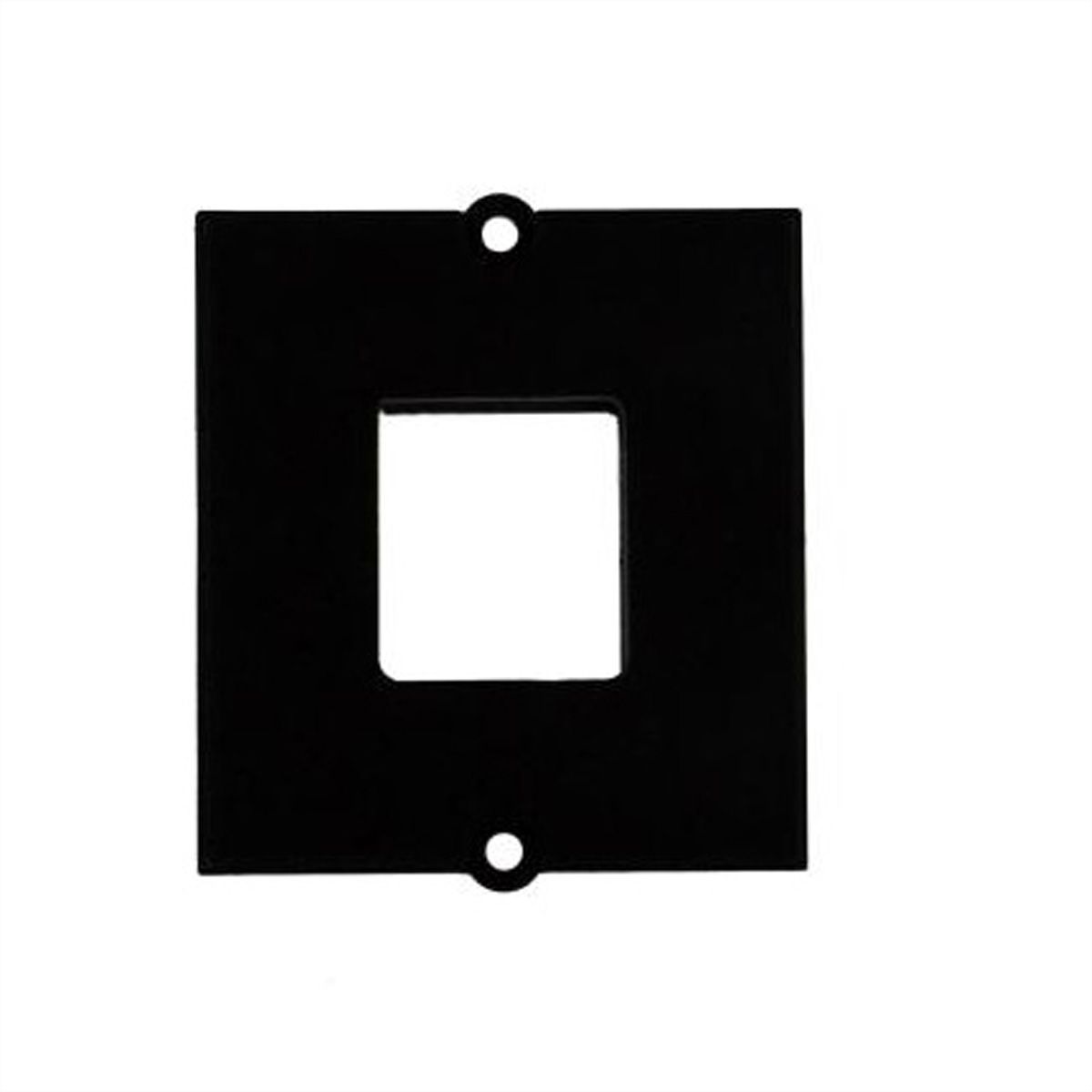 BACHMANN Module Cadre 1 Keystone avec fixation métallique, noir