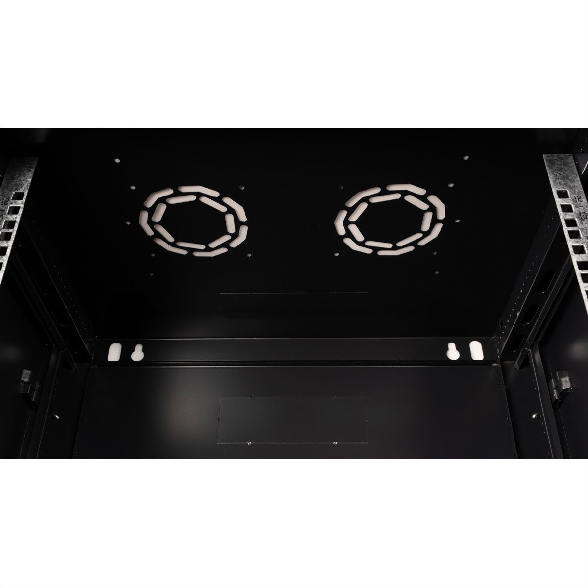 VALUE Boîtier mural 19 pouces 12U, 600 x 450 mm, noir, kit à assembler