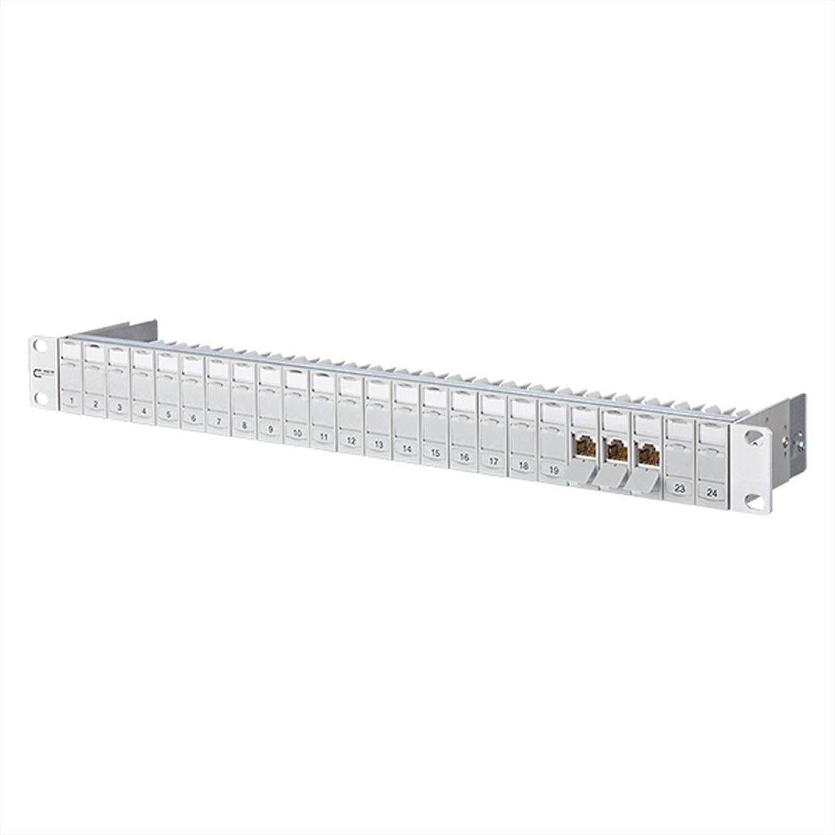 BTR Panneau 19" 1UH équipé de 24 modules E-DAT Cat.6 (Classe E)