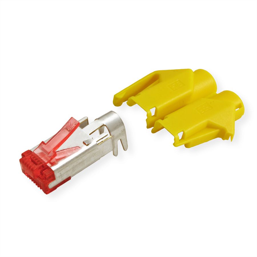 Connecteur HiRose TM21 blindé, manchon jaune, 50 pièces