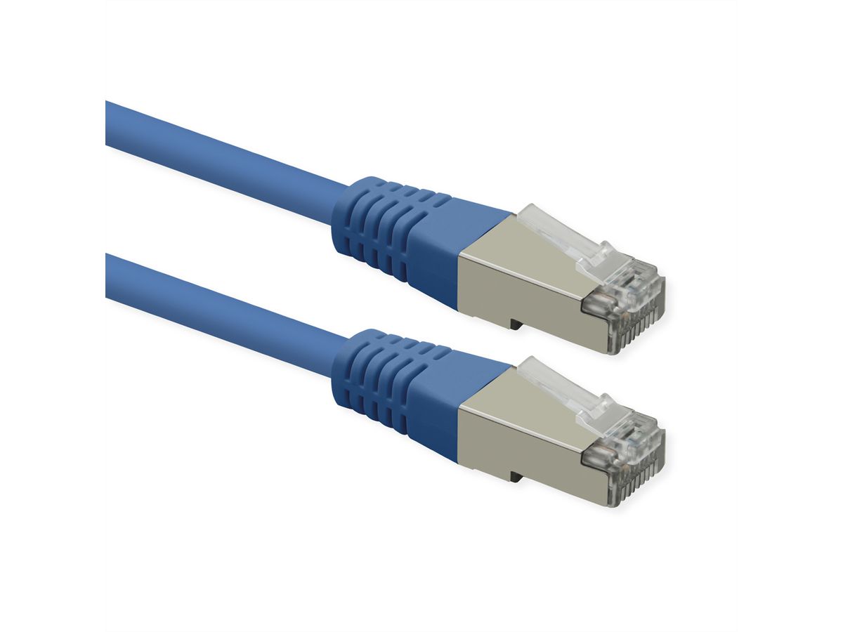 ROLINE Cordon Cat.6 (Classe E), PoE, S/FTP (PiMF) , bleu, 2 m