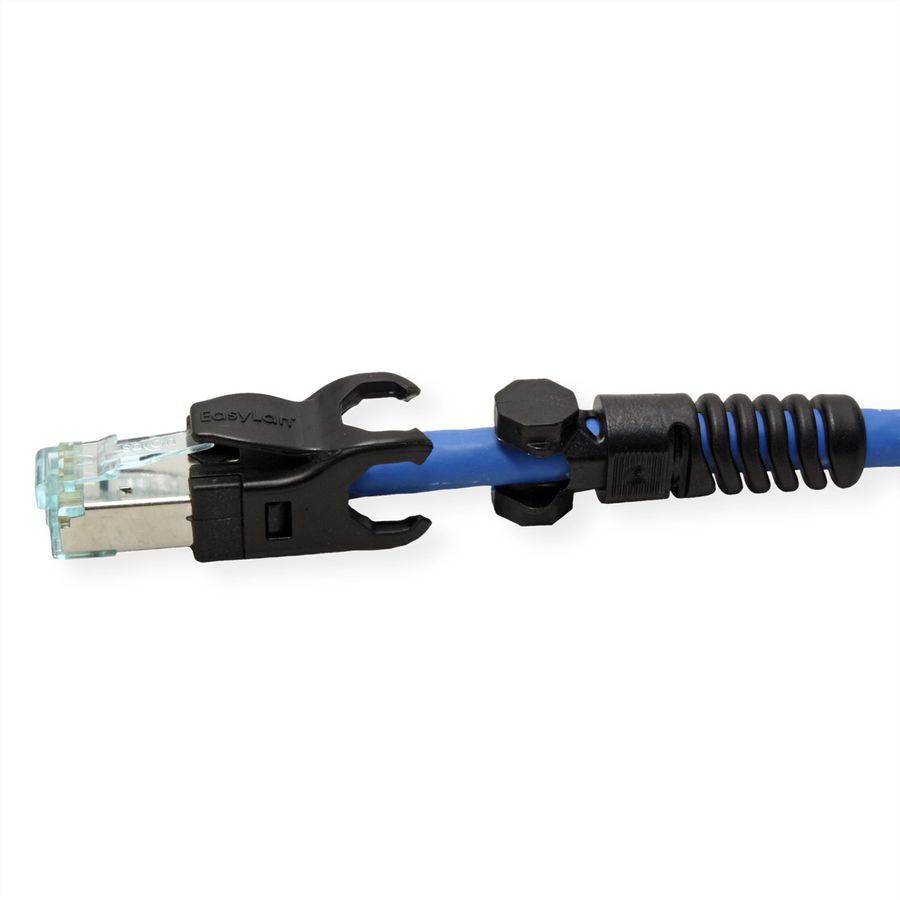 EasyLan VarioBoot Cordon Cat.6A, S/FTP, bleu, 2 m