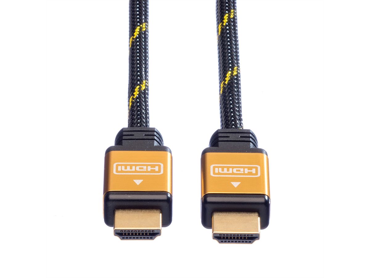 ROLINE GOLD Câble HDMI High Speed, M-M, Retail Blister, 3 m