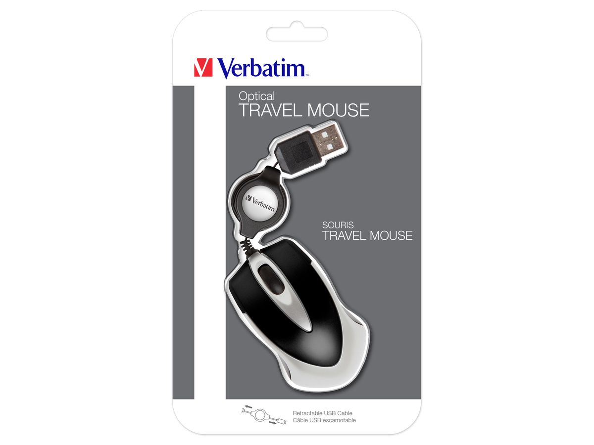 Verbatim Souris optique de voyage Go Mini - Noir