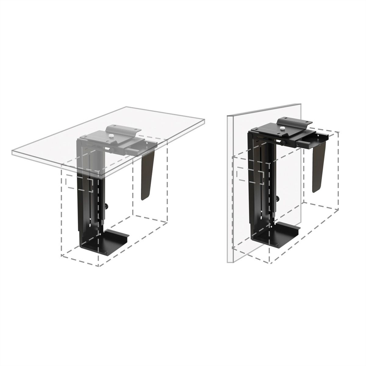 VALUE Support PC, noir