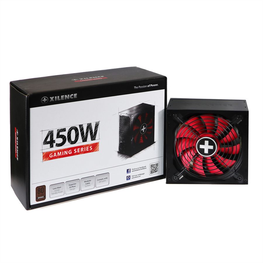 Xilence XP450R10 450W Alimentation PC, 80+ Bronze, Gaming, ATX