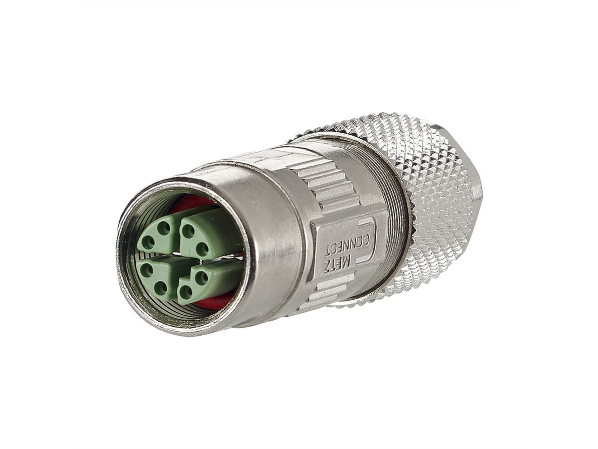 METZ CONNECT M12 connecteur codage X IP67, confectionner sur site