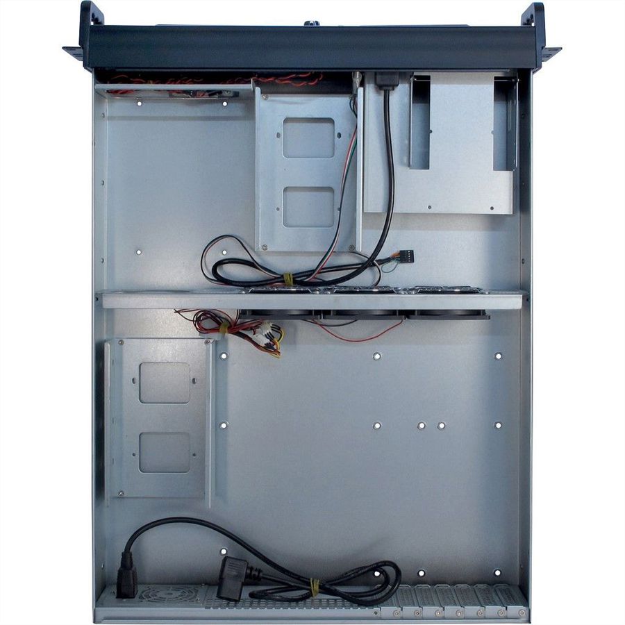 Boîtier industriel 19", 2U, long, IPC 2U 2098-SL, noir