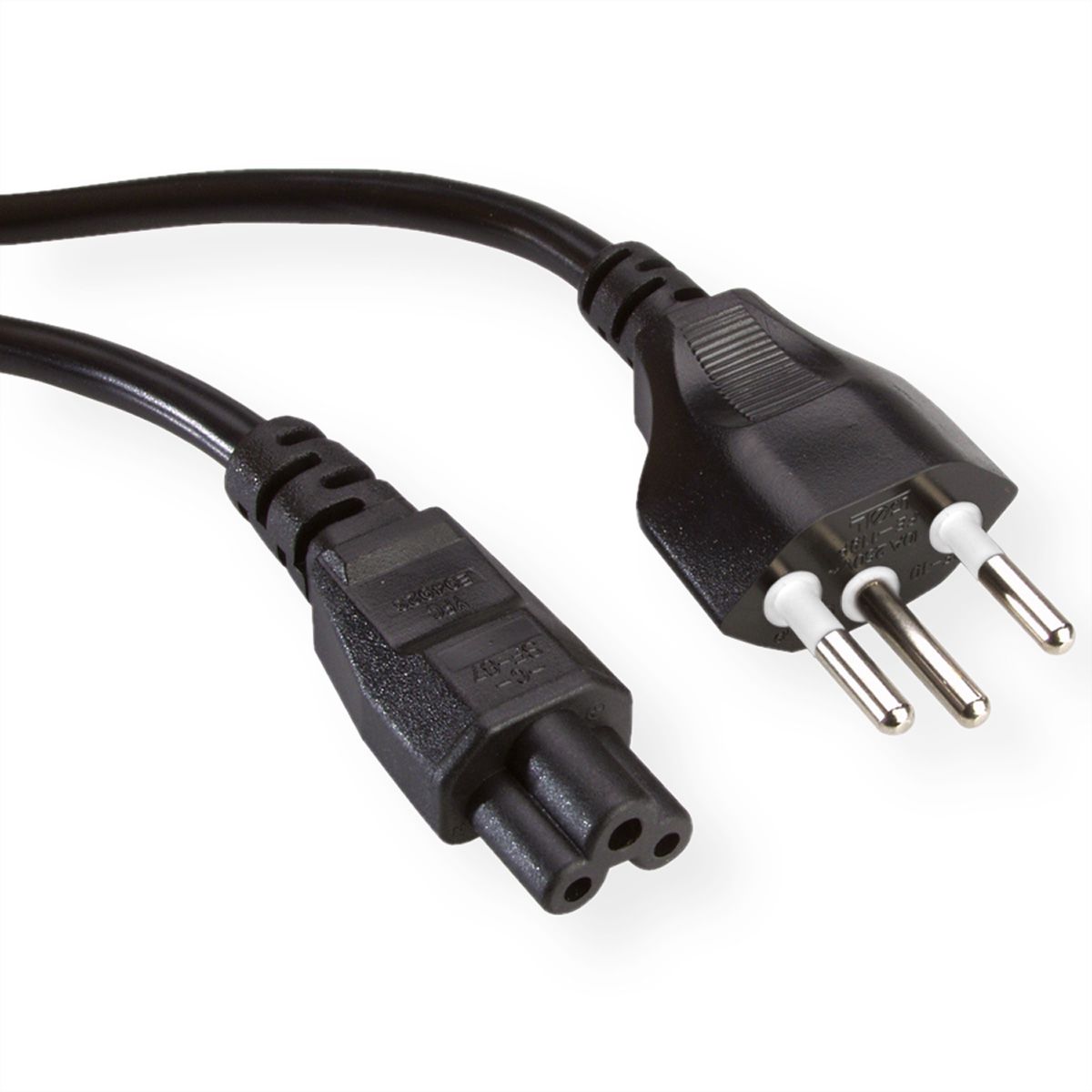 VALUE Câble de raccordement secteur pour notebook, CH, noir, 1 m