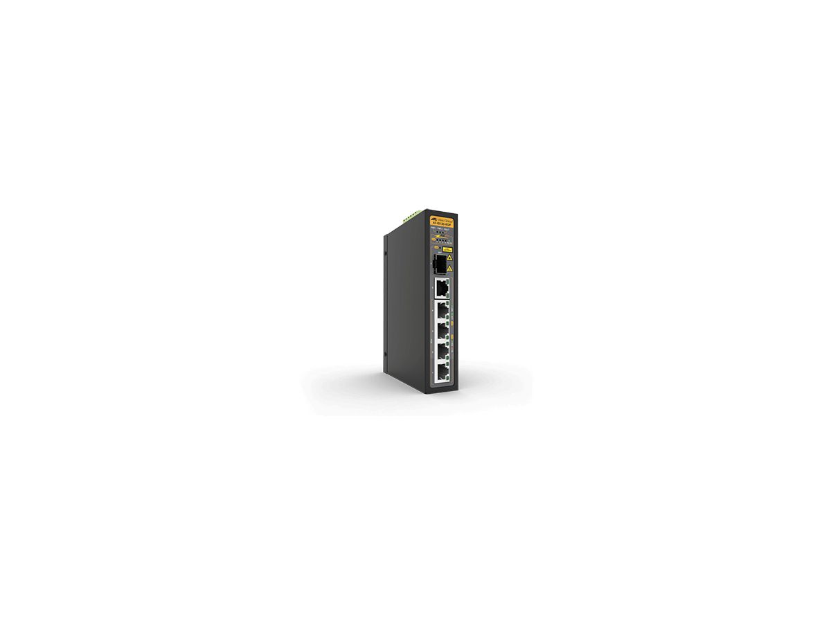 Allied Telesis IS130-6GP Non-géré L2 Gigabit Ethernet (10/100/1000) Connexion Ethernet, supportant l'alimentation via ce port (PoE) Noir