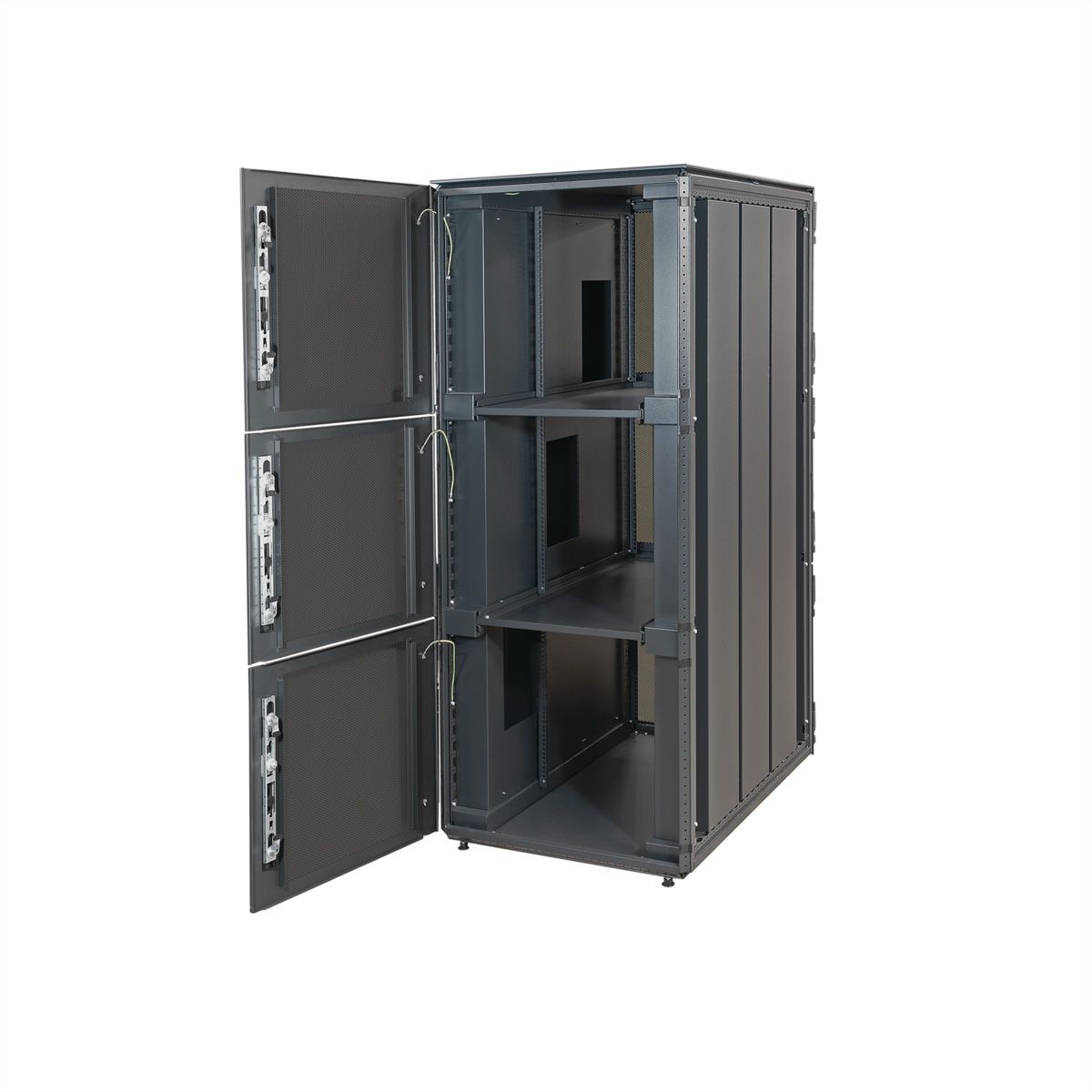SCHROFF Varistar Colocation Cabinet, RAL 7021, 4 compartiments, 47 U, 2200H, 600W, 1000D