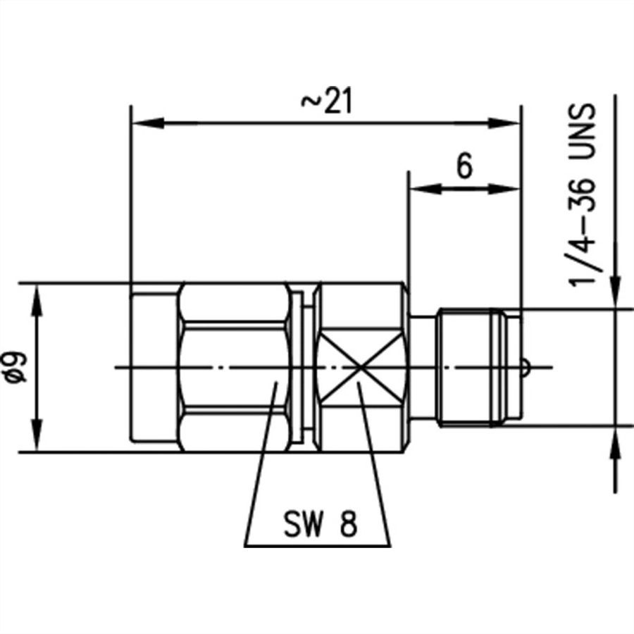 TELEGÄRTNER SMA-mâle/ R-SMA-femelle