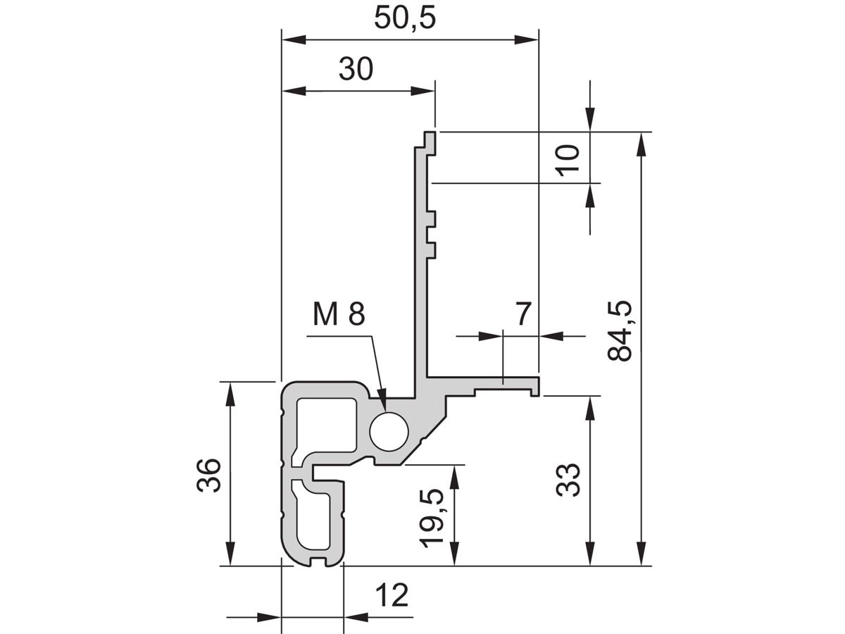 Cadre d'armoire Novastar SCHROFF, Slim-Line, 12 U 553W 1000D