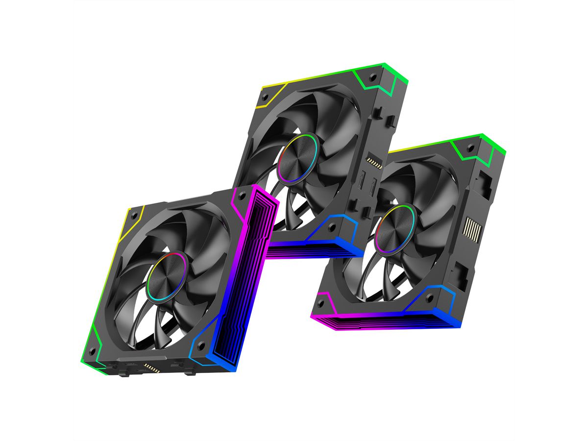 Xilence XPF120.ARGB 120mm PWM Ventilateur de boîtier, ARGB LED