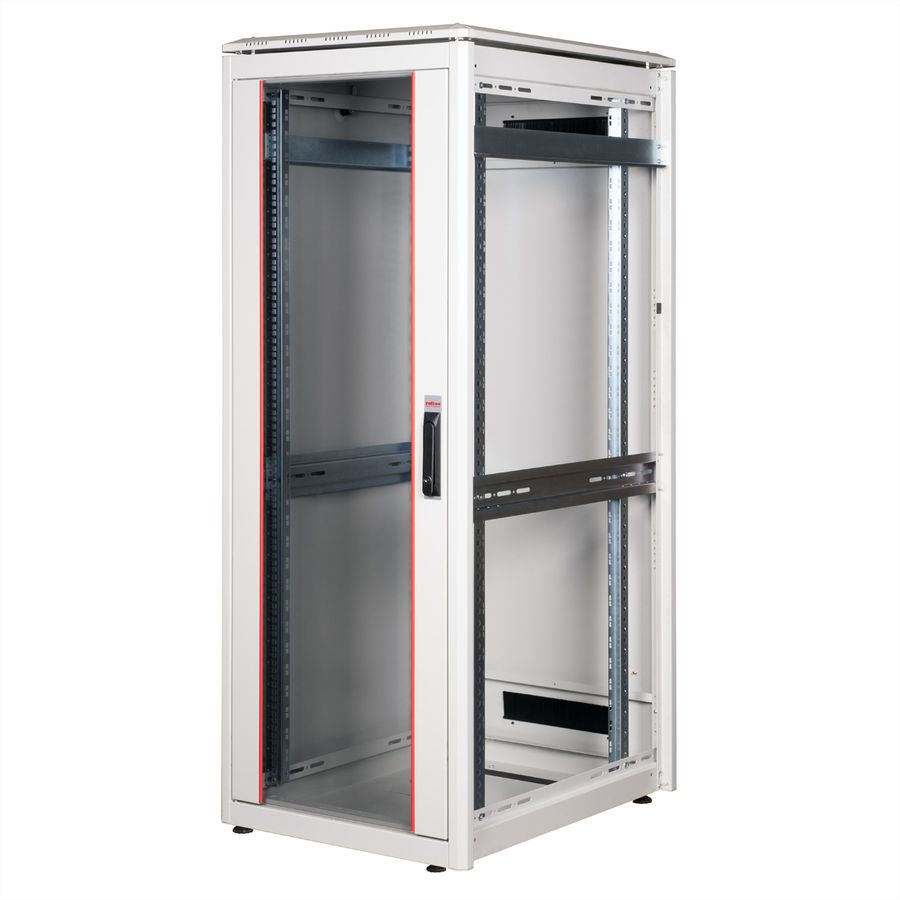ROLINE 19" Baie réseau Pro 32U, 600x800 LxP Porte verre gris