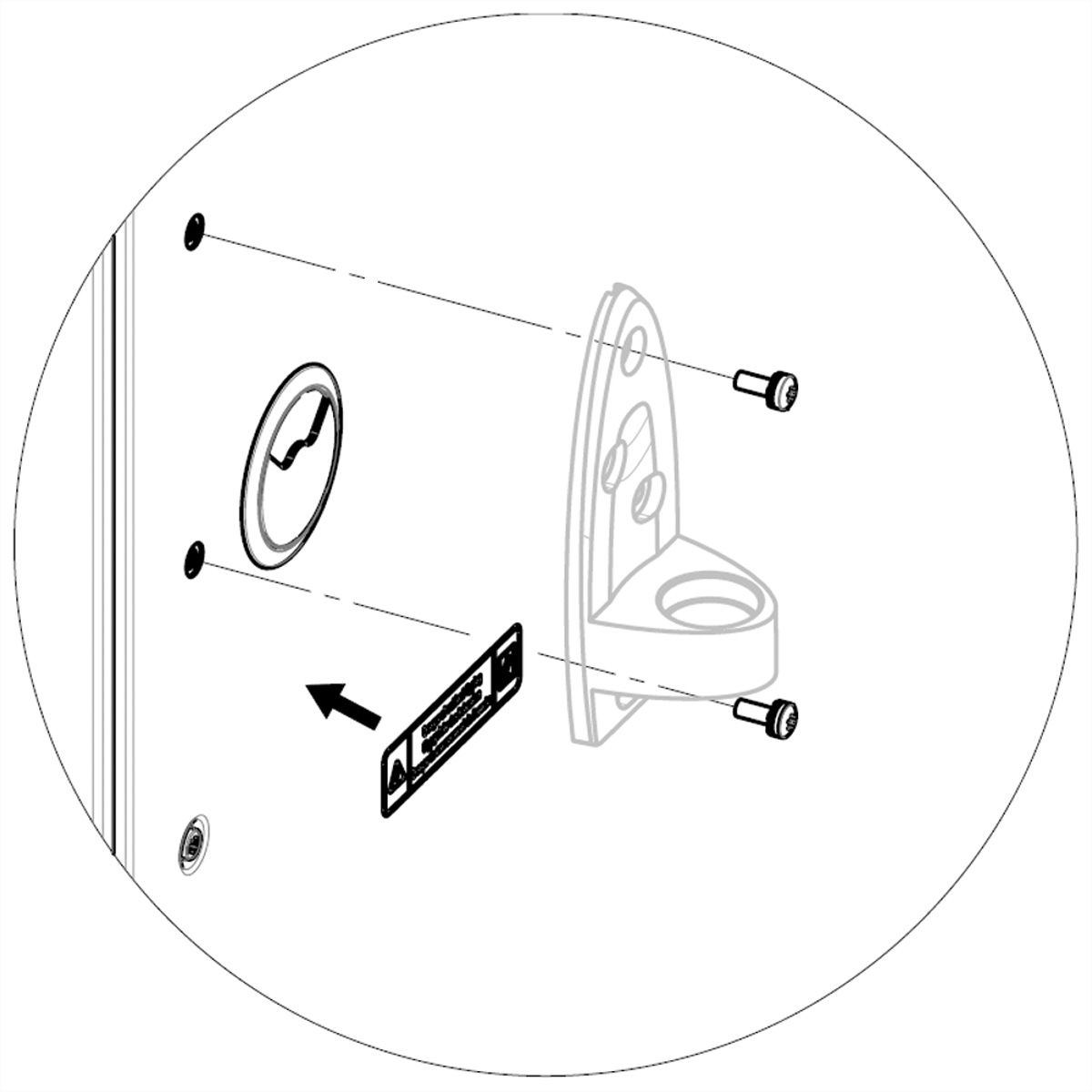 SCHROFF Kit de montage pour bras de moniteur pour armoire Varistar avec panneaux latéraux boulonnés