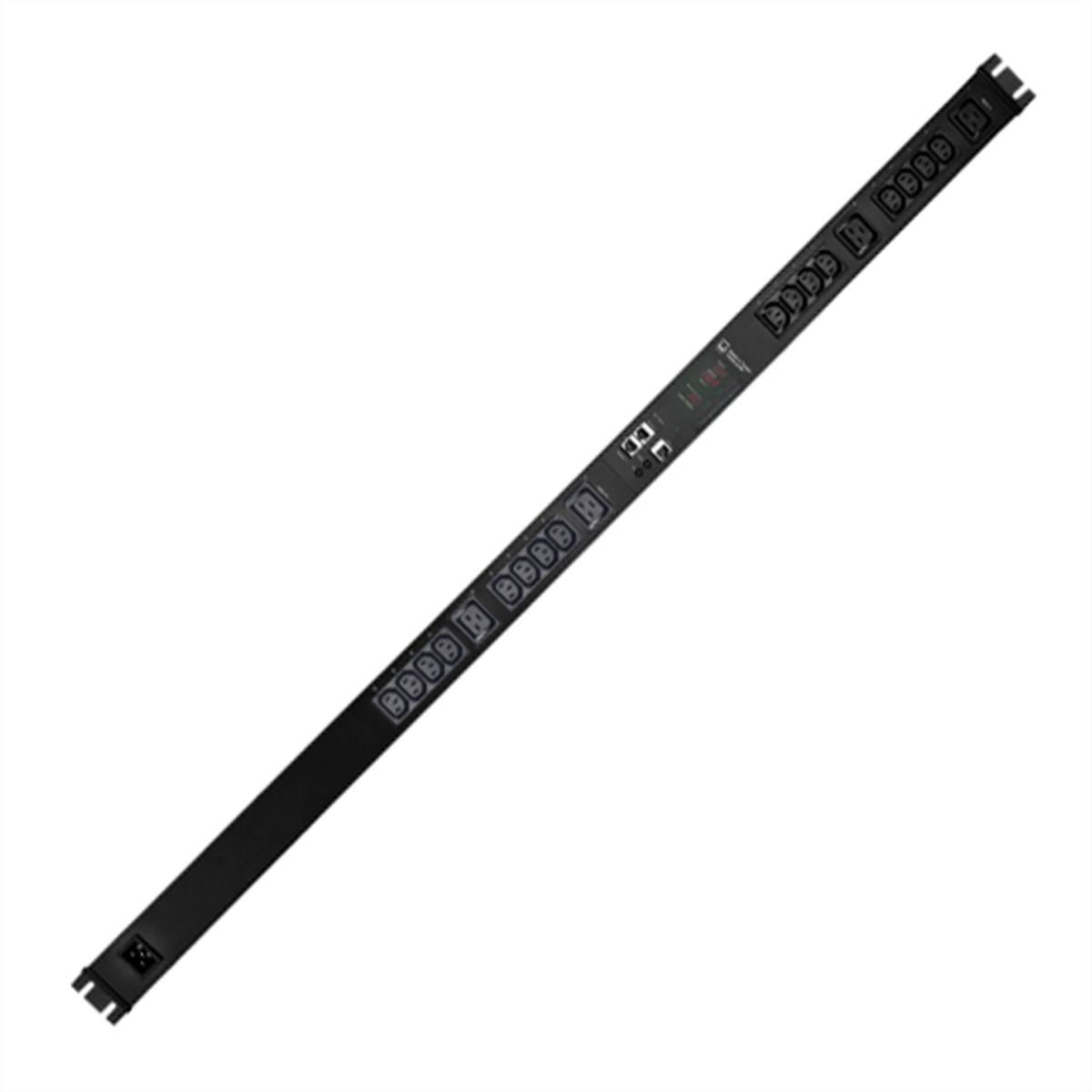 GUDE EPC 87-3300-18 PDU commutée et mesurée, 30 ports, verticale, 400V 3P , noir, 170 cm
