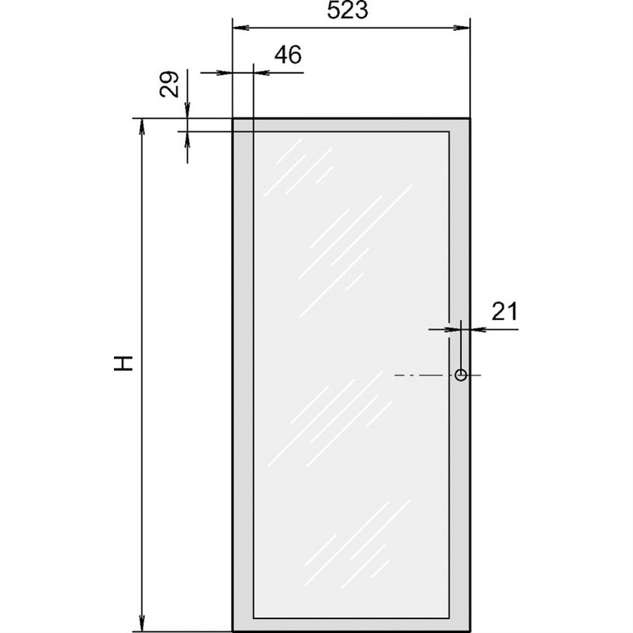 SCHROFF Eurorack Porte Vitrée Avec Verre Acrylique, RAL 7035, 29 U 600W