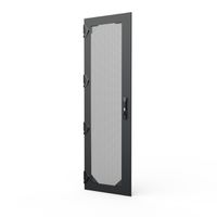 SCHROFF Porte 1800H600L IP20 perforée séismique fermeture à 4 points RAL7021