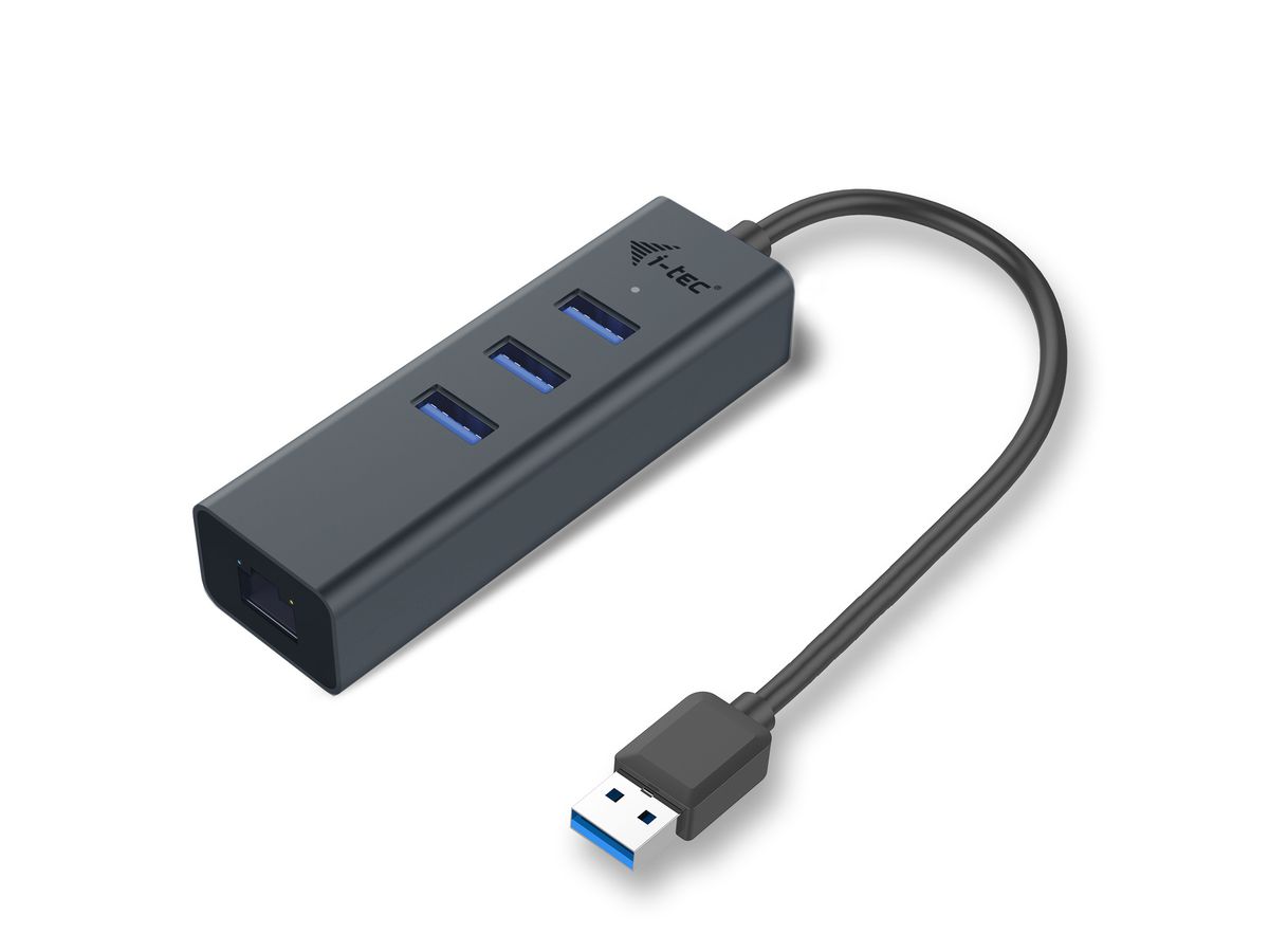 i-tec Metal USB 3.0 HUB 3 Port + Gigabit Ethernet Adapter