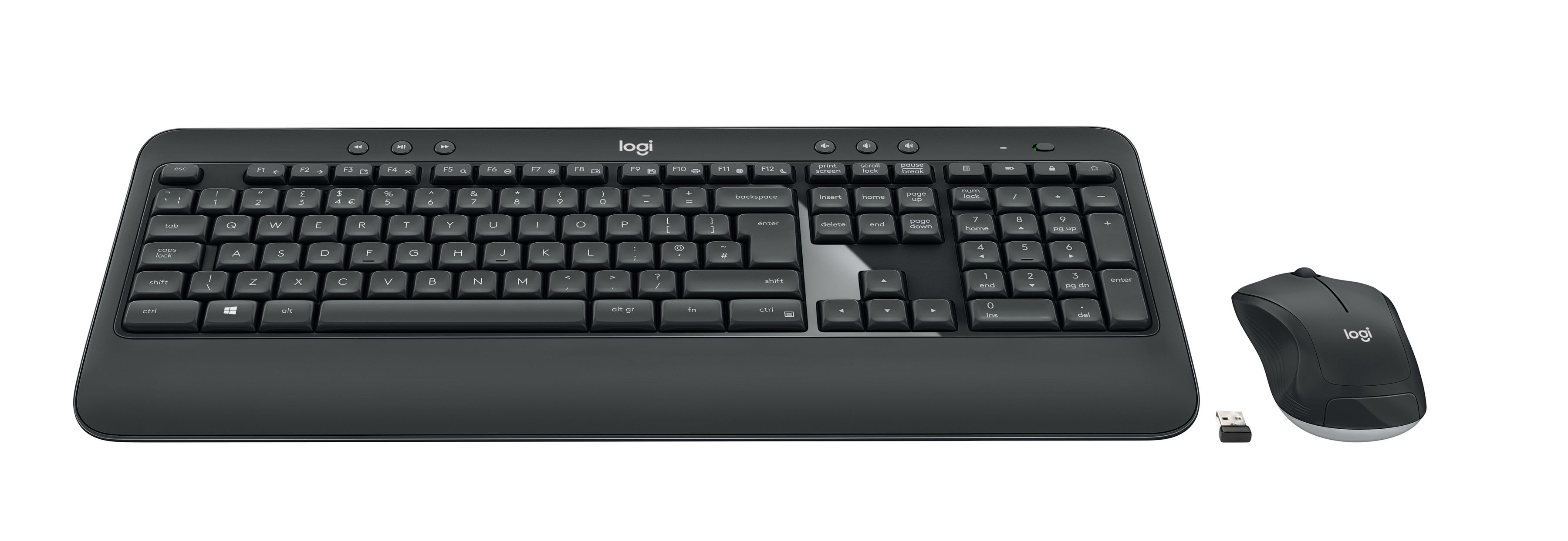 Logitech Advanced MK540 clavier Souris incluse USB AZERTY Français Noir, Blanc