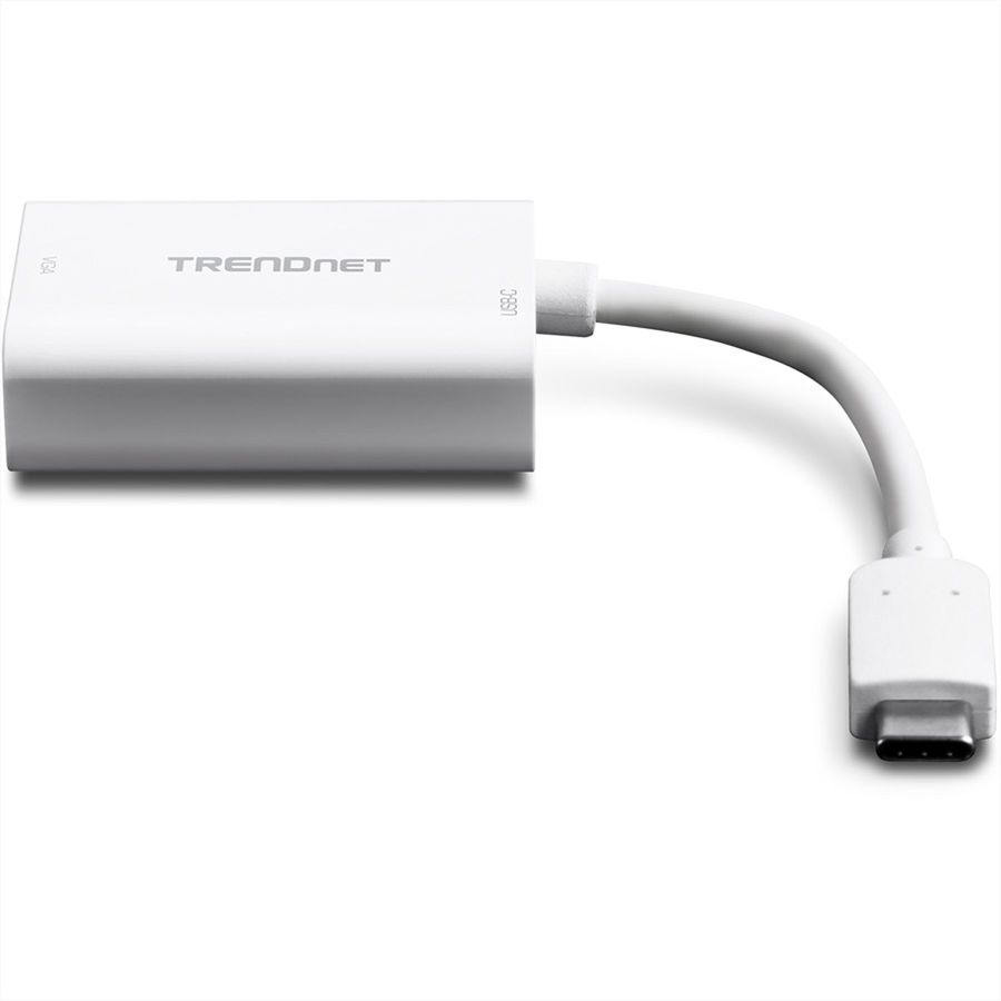 TRENDnet TUC-VGA2 USB-C VGA Blanc adaptateur et connecteur de câbles