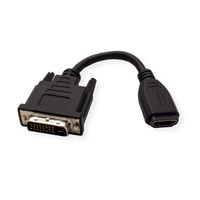 VALUE Adaptateur HDMI-DVI, HDMI F - DVI-D M