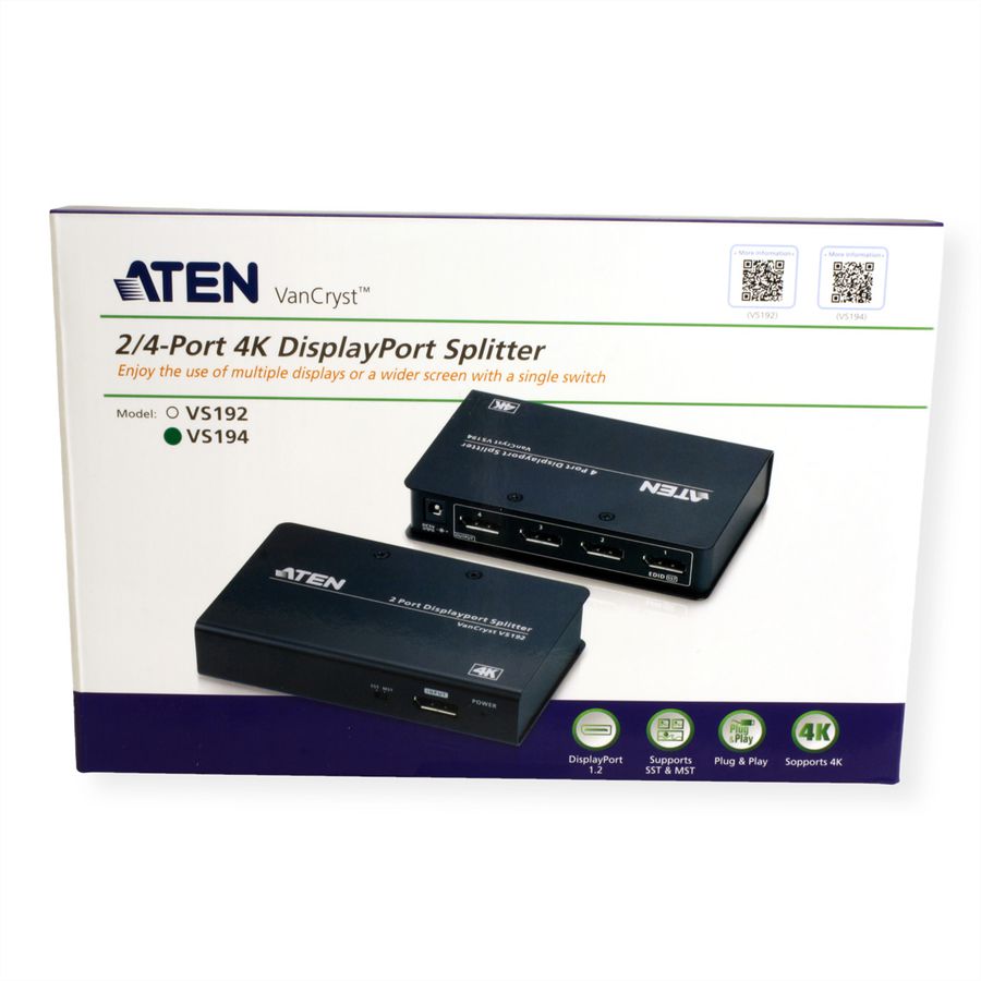 ATEN VS194 Splitter DisplayPort 4K à 4 ports