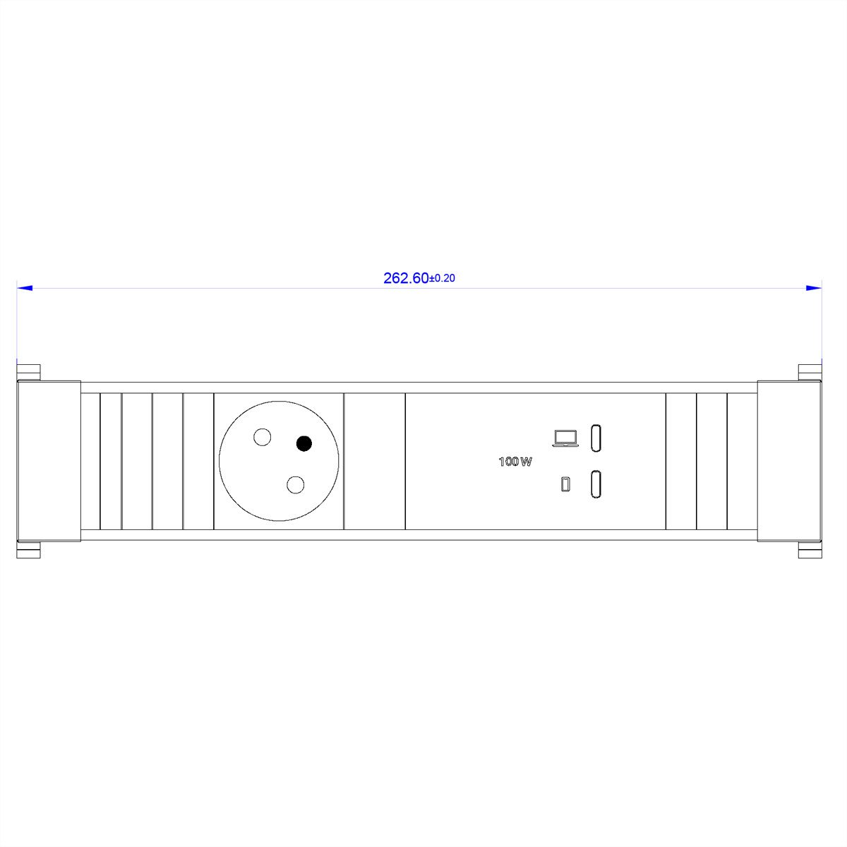 BACHMANN CONFERENCE M 1xUTE, 1xUSB C/C 100W