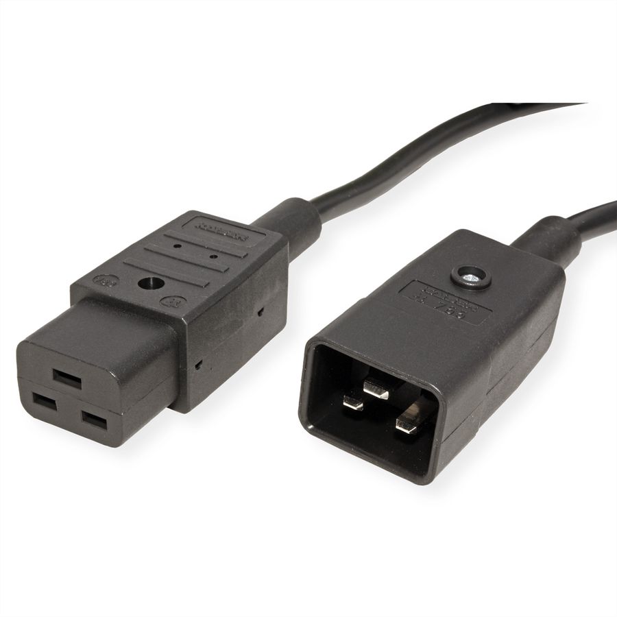 BACHMANN Câble IEC320/C19-C20 16A/250V, noir, 0,5 m