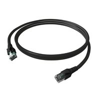 EasyLan FlexBoot Cordon Cat.6A, S/FTP, noir, 0,5 m