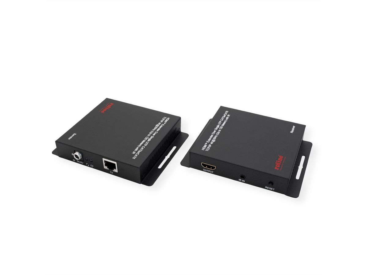 ROLINE Prolongateur HDMI sur IP, 4K30Hz, 120m, avec IR